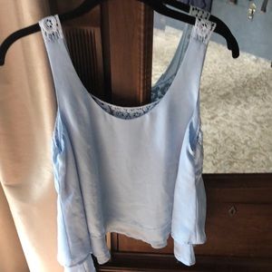 Mine pale blue dressy tank